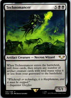 Magic the Gathering Technomancer Warhammer 40,000 Commander MTG Free Shipping! - Image 1