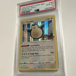 2020 Pokemon Promo Vivid Voltage SWSH068 PSA 10 Prerelease - SNORLAX - Image 3