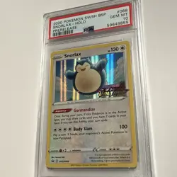 2020 Pokemon Promo Vivid Voltage SWSH068 PSA 10 Prerelease - SNORLAX - Image 4