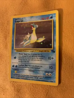 Pokemon TCG Lapras Fossil Holo Rare Card 10/62 1999 LP Edition - Image 5