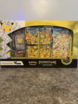 Pokemon Celebrations 25th Anniversary Pikachu V-union Premium Playmat Collection 820650809897 - Image 1