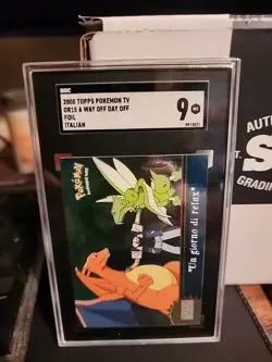 2000 Topps Pokemon TV #OR15 A Way Off Day OFF FOIL SGC 9 MT Italian - Image 1