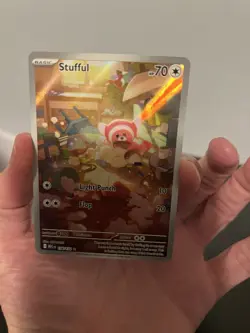 Pokemon TCG: Stufful 154/132 Mega Evolution Illustration Rare Near Mint / Mint! - Image 1