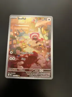 Pokemon TCG: Stufful 154/132 Mega Evolution Illustration Rare Near Mint / Mint! - Image 2