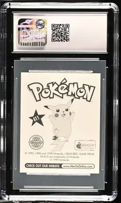 Meowth Holographic CGC 10 Gem Mint Pokemon Merlin GRADED - Image 2