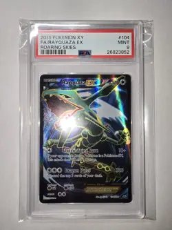Pokemon Rayquaza EX XY Roaring Skies Full Art #104 PSA 9 Mint Low Pop 2015 - Image 1