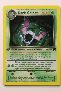 Dark Golbat 8/82 Pokemon Team Rocket Holo First Edition 2000 - Image 1