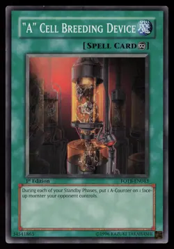 Yugioh "A" Cell Breeding Device FOTB-EN043 1st Edition Common NM - Image 1