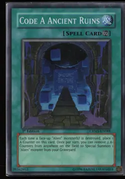 Yugioh Code A Ancient Ruins CRMS-EN088 1st Edition Super Rare NM - Image 1