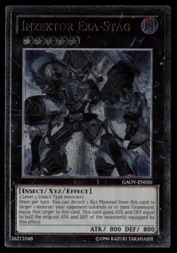 Yugioh Inzektor Exa-Stag (UTR) GAOV-EN050 Ultimate Rare NM - Image 1