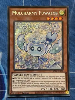 1x (NM) Euro-English Mulcharmy Fuwalos RA04-EN050 Secret Rare 1st Edition Yugioh - Image 1