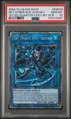 2024 YU-GI-OH! RA03-QUARTER CENTURY BONANZA SKY STRIKER ACE - SHIZUKU PSA 10 - Image 1