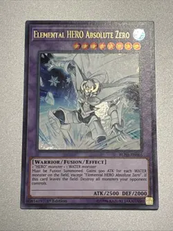 Elemental HERO Absolute Zero BLHR-EN065 1st Edition Ultra Rare LP - Image 1
