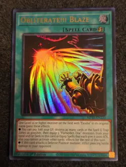 x1 Obliterate!!! Blaze - MP25-EN225 - Ultra Rare - 1st Edition Yu-Gi-Oh! M/NM - Image 1