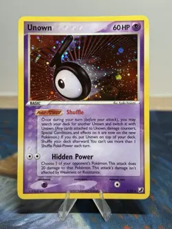 Unown T/28 Ex Unseen Forces Holo Secret Rare Pokemon Card - Image 1