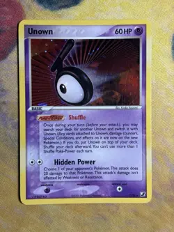 Unown T/28 Ex Unseen Forces Holo Secret Rare Pokemon Card - Image 2