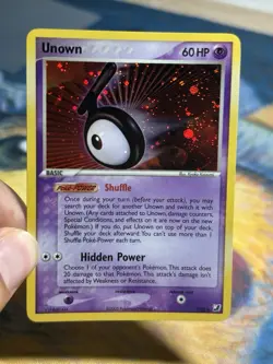 Unown T/28 Ex Unseen Forces Holo Secret Rare Pokemon Card - Image 3