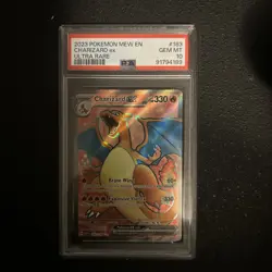 Pokemon TCG Charizard EX 183/165 Scarlet & Violet 151 Card PSA 10 - Image 1