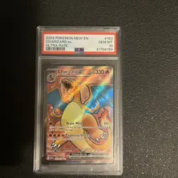 Pokemon TCG Charizard EX 183/165 Scarlet & Violet 151 Card PSA 10 - Image 3