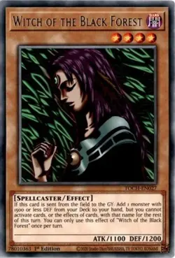 Witch of the Black Forest - TOCH-EN027 - Rare - 1st Edition - Lightly Played - Image 1