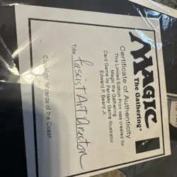 Edward Beard, Jr signed Magic the Gathering fascist director card & print - Image 2