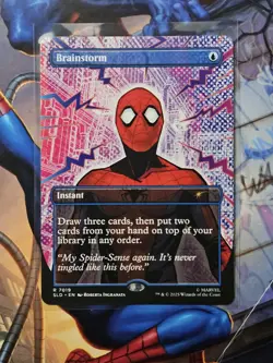 MTG Brainstorm R (7019) Marvel Spider-Man Secret Lair Drop Series (Bonus Card) - Image 1