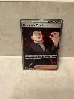 Giovanni’s Charisma SR #197/165 Pokemon S&V 151 NM English Card - Image 1