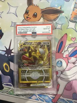Pokemon TCG Giratina VSTAR 212/196 Lost Origin 2022 Secret Card PSA 10 Gem Mint - Image 1