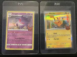 Pokemon TCG Gengar & Pikachu Cards Singles Trick Or Trade - Image 1
