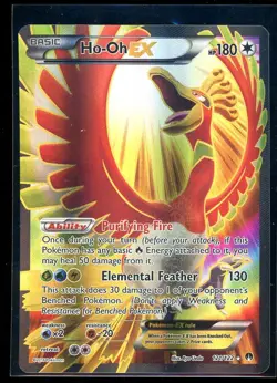 Ho-Oh EX - 121/122 - Pokemon Breakpoint XY Full Art Ultra Rare Card NM - Image 1