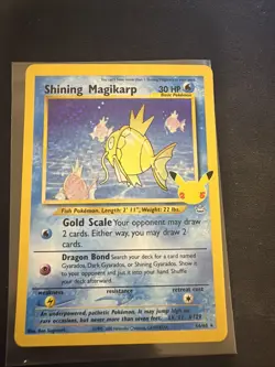 Pokemon TCG Shining Magikarp Card 66/64 Celebrations 25th Anniversary Edition - Image 1
