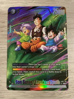 SON GOTEN/TRUNKS : YOUTH Dragon Ball Super Card Game FB07-105 Holo Mint - Image 1