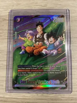 SON GOTEN/TRUNKS : YOUTH Dragon Ball Super Card Game FB07-105 Holo Mint - Image 3