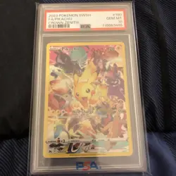 Pikachu 160/159 Crown Zenith Full Art Rare Pokemon Card PSA 10 - Image 1