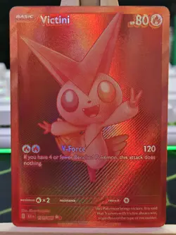 Victini 171/086 Monochrome White Flare Card M Condition Grading Worthy Uk Seller - Image 1