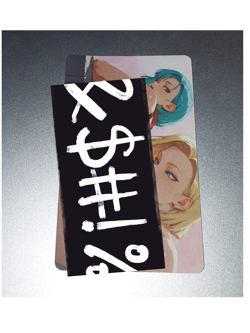 Dragon ball Bulma and Android 18 Card - Image 1