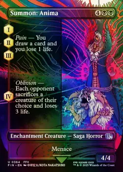 Summon: Anima (Borderless) FINAL FANTASY (FIN) NM MTG Foil - Image 1