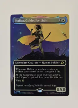 Haliya, Guided by Light Borderless Foil EOE Edge Of Eternities MTG Magic - Image 1