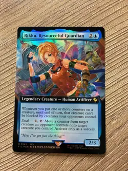 Rikku, Resourceful Guardian Extended Art Foil - Commander: Final Fantasy MTG NM - Image 1