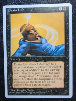 MTG Drain Life Alternate 4th Ed Mint Unplayed Magic The Gathering - Image 1