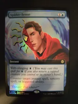 Spider-Sense NM FOIL BUY-A-BOX PROMO Marvel's Spider Man MTG FREE SHIPPING - Image 1