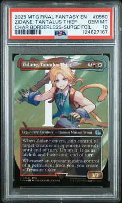 2025 MTG FINAL FANTASY #0550 ZIDANE, TANTALUS THIEF PSA 10 - Image 1