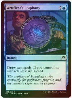 1 x Artificer's Epiphany - Foil - Origins - LP - Magic The Gathering - MTG-QXQ02 - Image 1