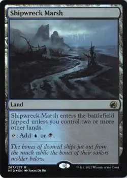 Shipwreck Marsh R Innistrad: Midnight Hunt 267 NM Foil - Image 1