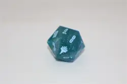 MTG Final Fantasy: GIFT Bundle Crystal Blue Oversized D20 Die spin down counter - Image 2
