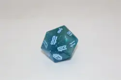 MTG Final Fantasy: GIFT Bundle Crystal Blue Oversized D20 Die spin down counter - Image 4