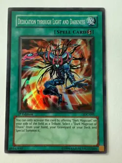 YUGIOH DEDICATION THROUGH LIGHT AND DARKNESS IOC-095 1ST SUPER LP - Image 1