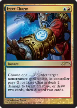 Izzet Charm - Foil FNM 2013 Magic mtg Moderate Play, English FNM Promos x1 - Image 1