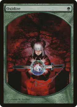 Oxidize - Textless Player Rewards Magic mtg Heavy Play, English Player Rewards P - Image 1