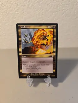 MTG Vindicate LP Commander The Brothers War Retro Frame - Image 1